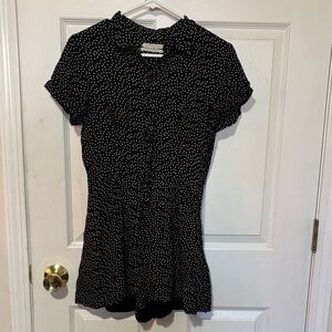 Black and White Urban Outfitters Romper